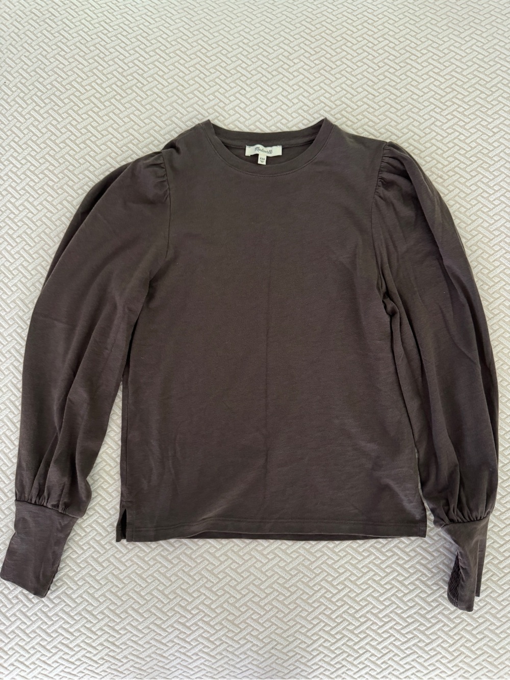 Madewell Black Puff-Sleeve Cotton Top